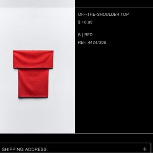 Zara top (tags still on)